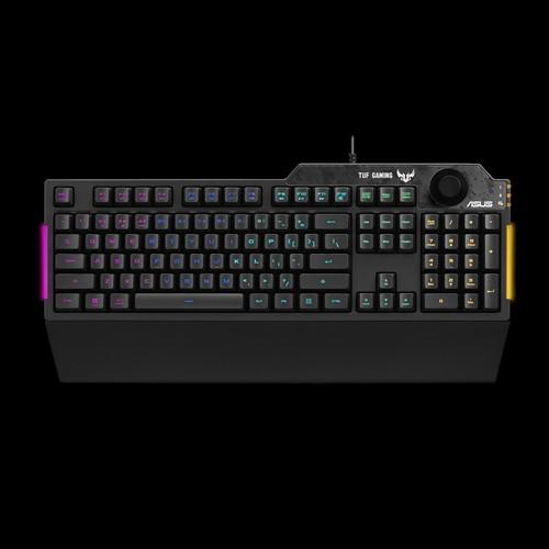 ASUS RA04 TUF GAMING K1 RGB Keyboard, Volume Knob, 19 Key Rollover,