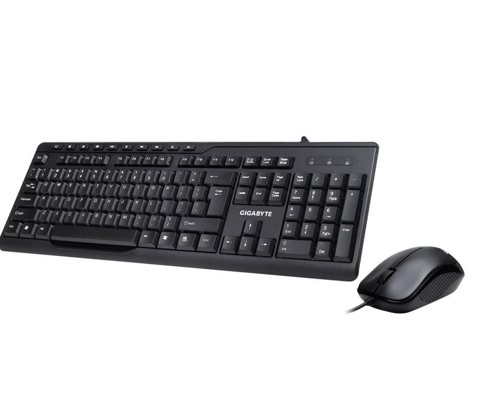 GIGABYTE KM6300 USB Wired Keyboard & Mouse Combo multimedia controls