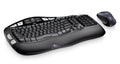 LOGITECH MK550 Wireless Wave Keyboard Mouse Combo Black Wave-shaped