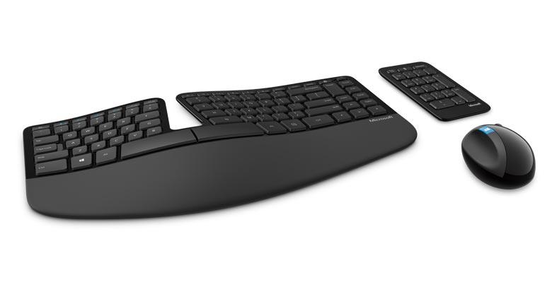MICROSOFT WIRELESS SCULPT ERGONOMIC DESKTOP USB MOUSE & KEYBOARD -