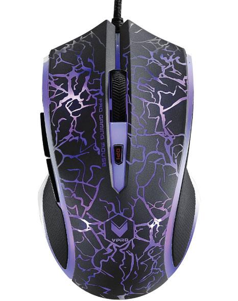 RAPOO V20S LED Optical Gaming Mouse Lighting Black - Upto3000dpi 16m
