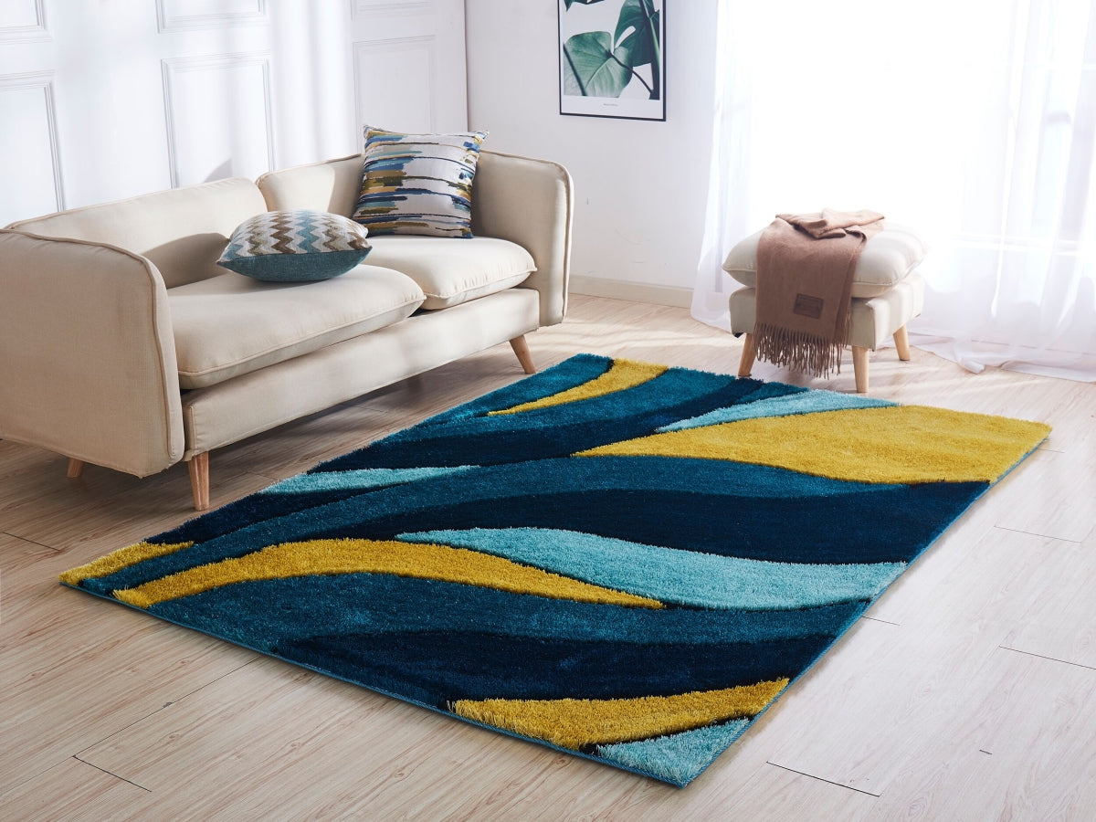 Amazing Rugs AC1021 -811 8 x 11 ft. Aria Collection Soft Pile Hand Tuf