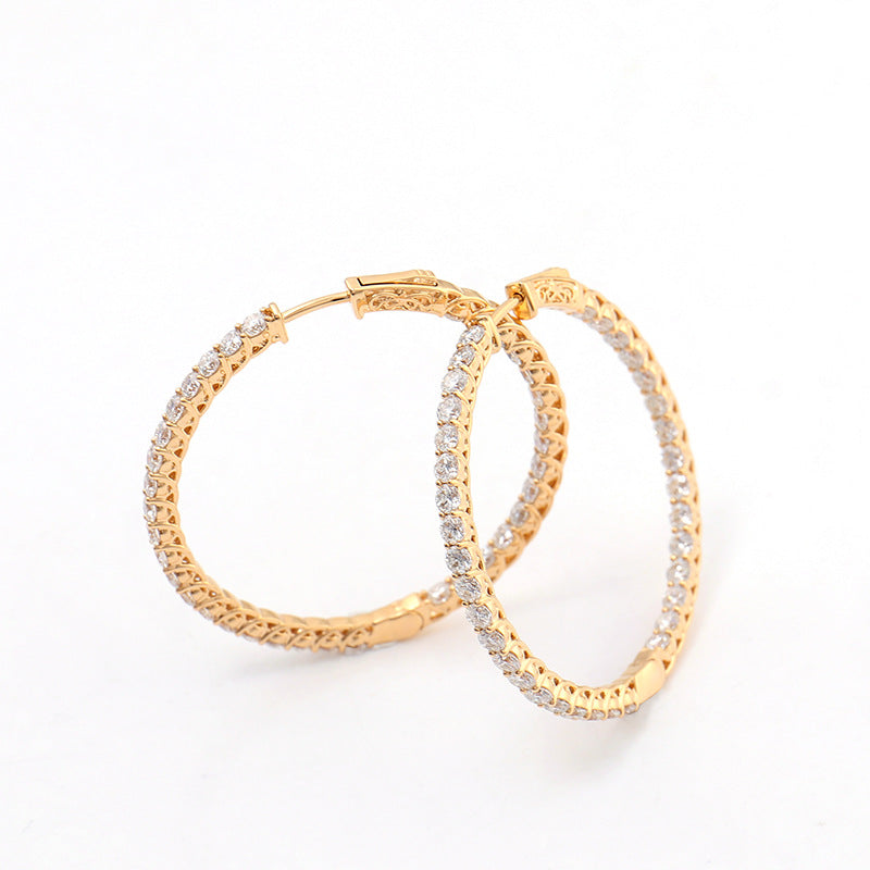 Personalized Big Diameter Earrings – Luxury Statement Jewelry