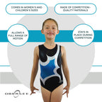 O3GL066 Obersee Girls Gymnastics Leotard One-Piece Athletic Activewear