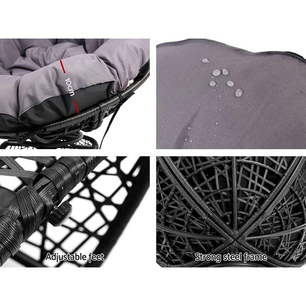 Gardeon Outdoor Chairs Outdoor Furniture Papasan Chair Wicker Patio