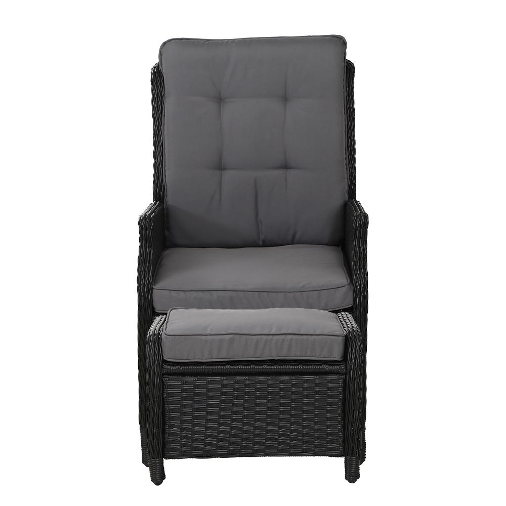 Gardeon Recliner Chair Sun lounge Wicker Lounger Outdoor Furniture