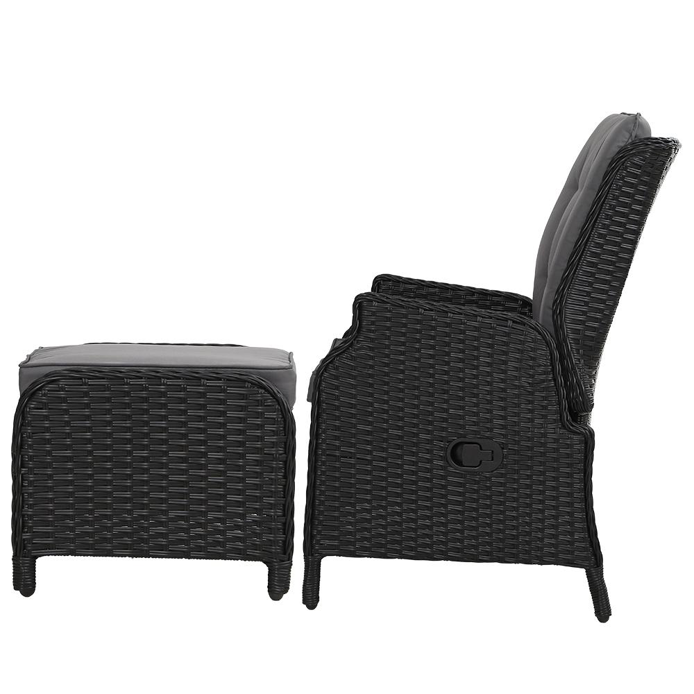 Gardeon Recliner Chair Sun lounge Wicker Lounger Outdoor Furniture
