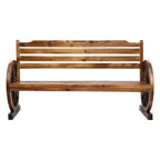Gardeon Garden Bench Wooden Wagon Chair 3 Seat Outdoor Furniture