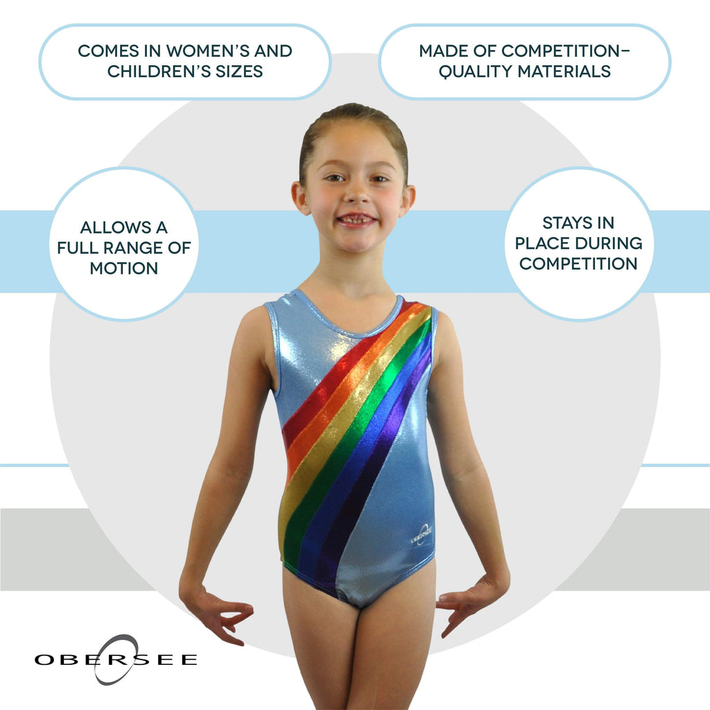 O3GL035 - Obersee Girls Gymnastics Leotard One-Piece Athletic