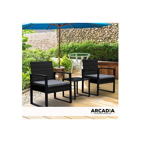 Outdoor 3 Piece Wicker Rattan Patio Set Garden Patio Home