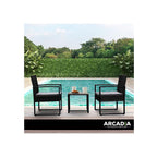 Outdoor 3 Piece Wicker Rattan Patio Set Garden Patio Home