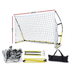 Everfit 2.4m Football Soccer Net Portable Goal Net Rebounder Sports