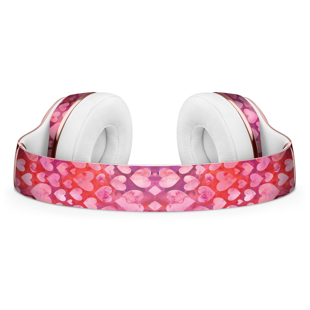 Pink and Red Watercolor Hearts Full-Body Skin Kit for the Beats by Dre