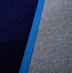 Lily Luxury Navy Blue Chinchilla Faux Fur Area Rug