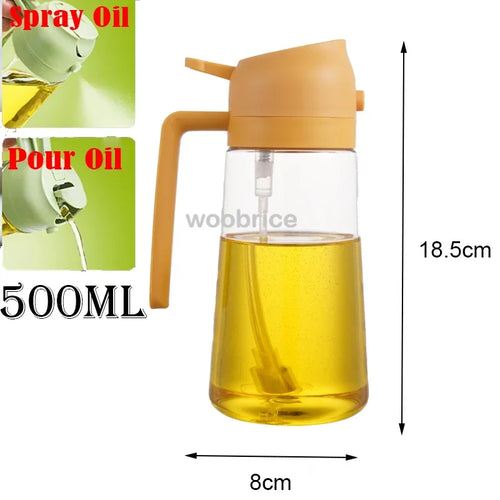 Olive Oil Spray Bottle for Oil Bottle Pouring for Cooking Oil Spices