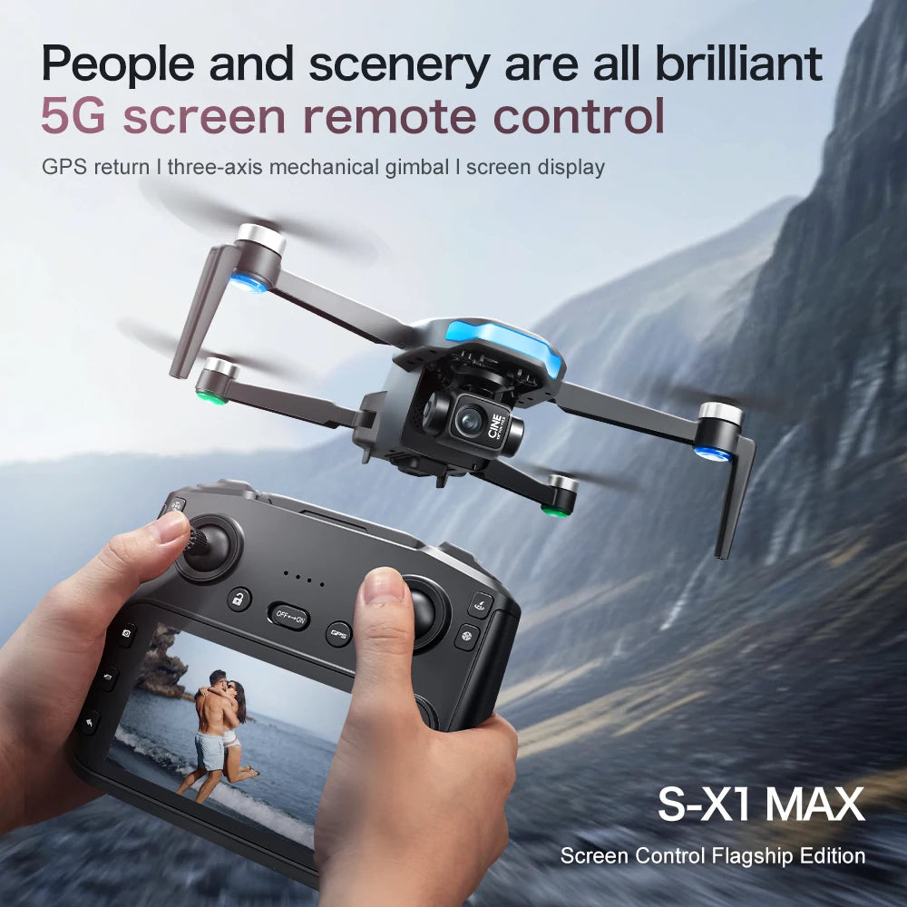 JCMO S-X1 3-Axis Gimbal Camera Drone 8K 50fps Professional Dual Camera