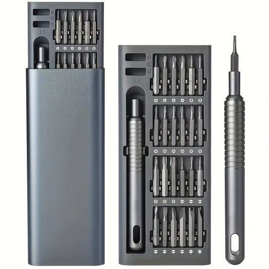 25 in 1 mini screwdriver set, flat head and cross shaped small