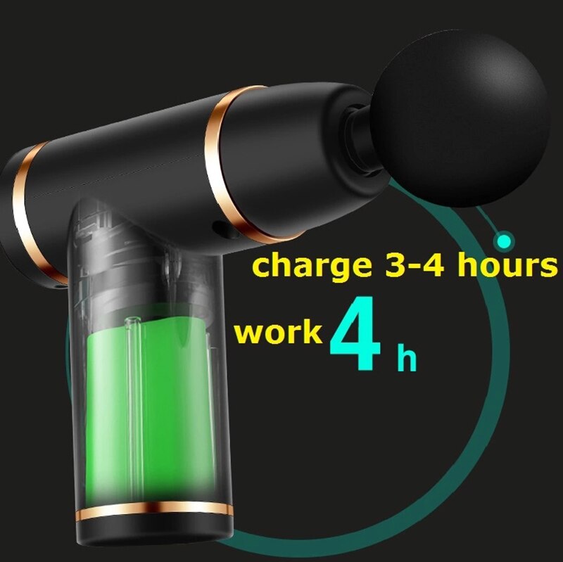 Mini USB Deep Tissue Massage Gun Muscle Relaxation Massage Equipment
