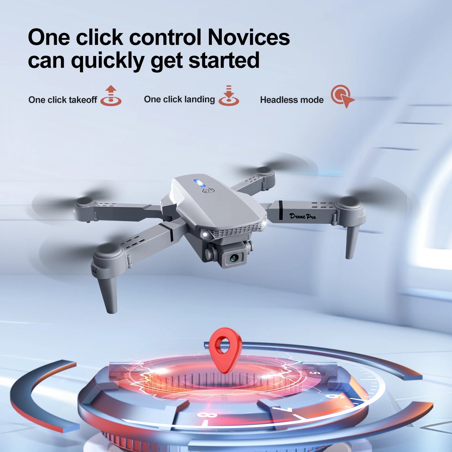 New E88 E99 Drone Remote Control with Screen Dual Camera Optical Flow