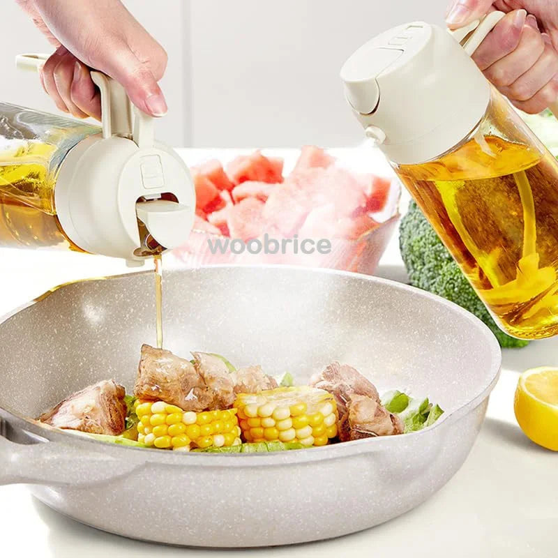 Olive Oil Spray Bottle for Oil Bottle Pouring for Cooking Oil Spices