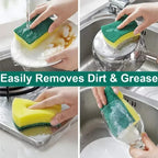 Highly absorbent double-sided sponge magic cleaning pot rust sponge