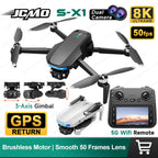 JCMO S-X1 3-Axis Gimbal Camera Drone 8K 50fps Professional Dual Camera