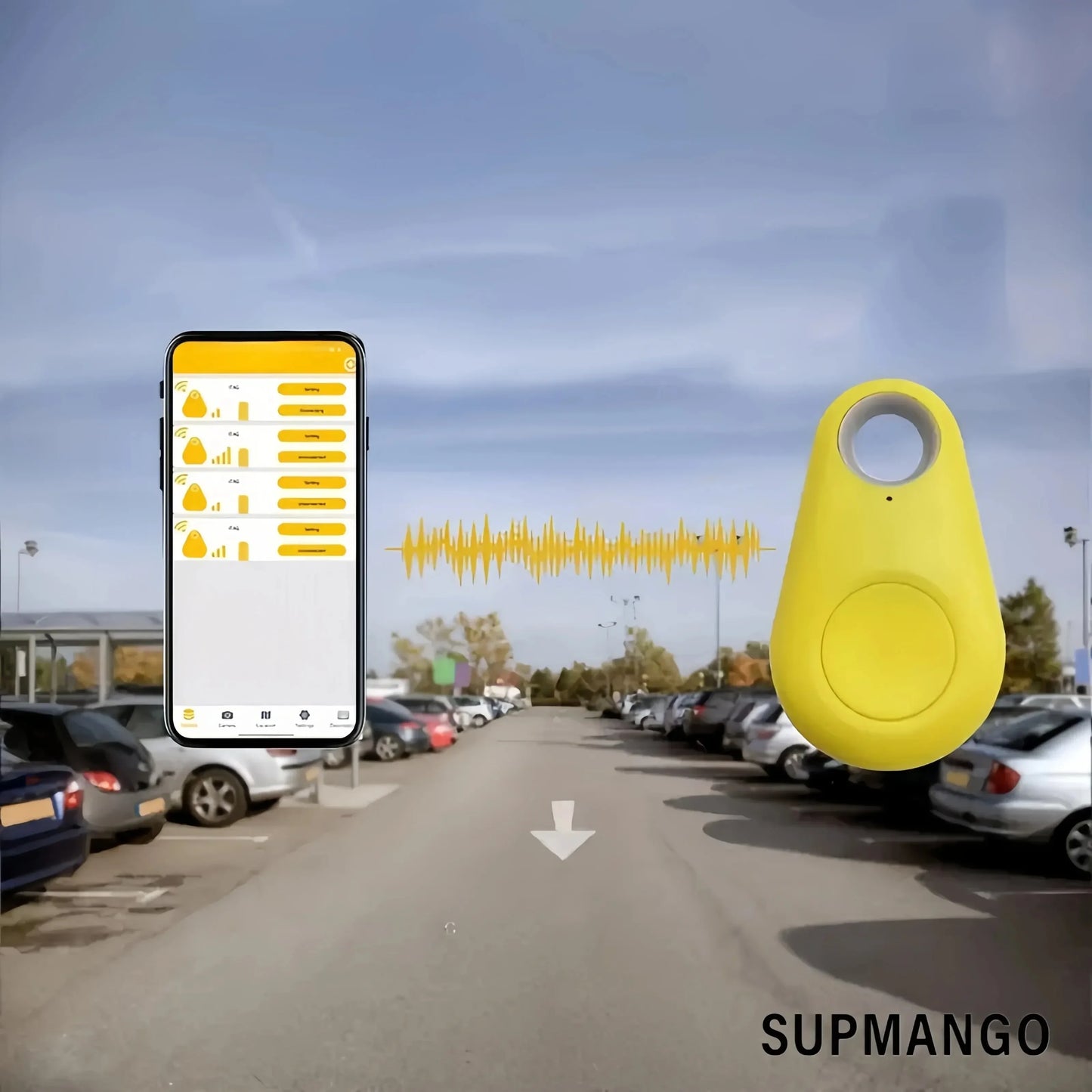 Mini GPS Pet Tracker Wallet Anti-Lost Device with Two-Way Positioning