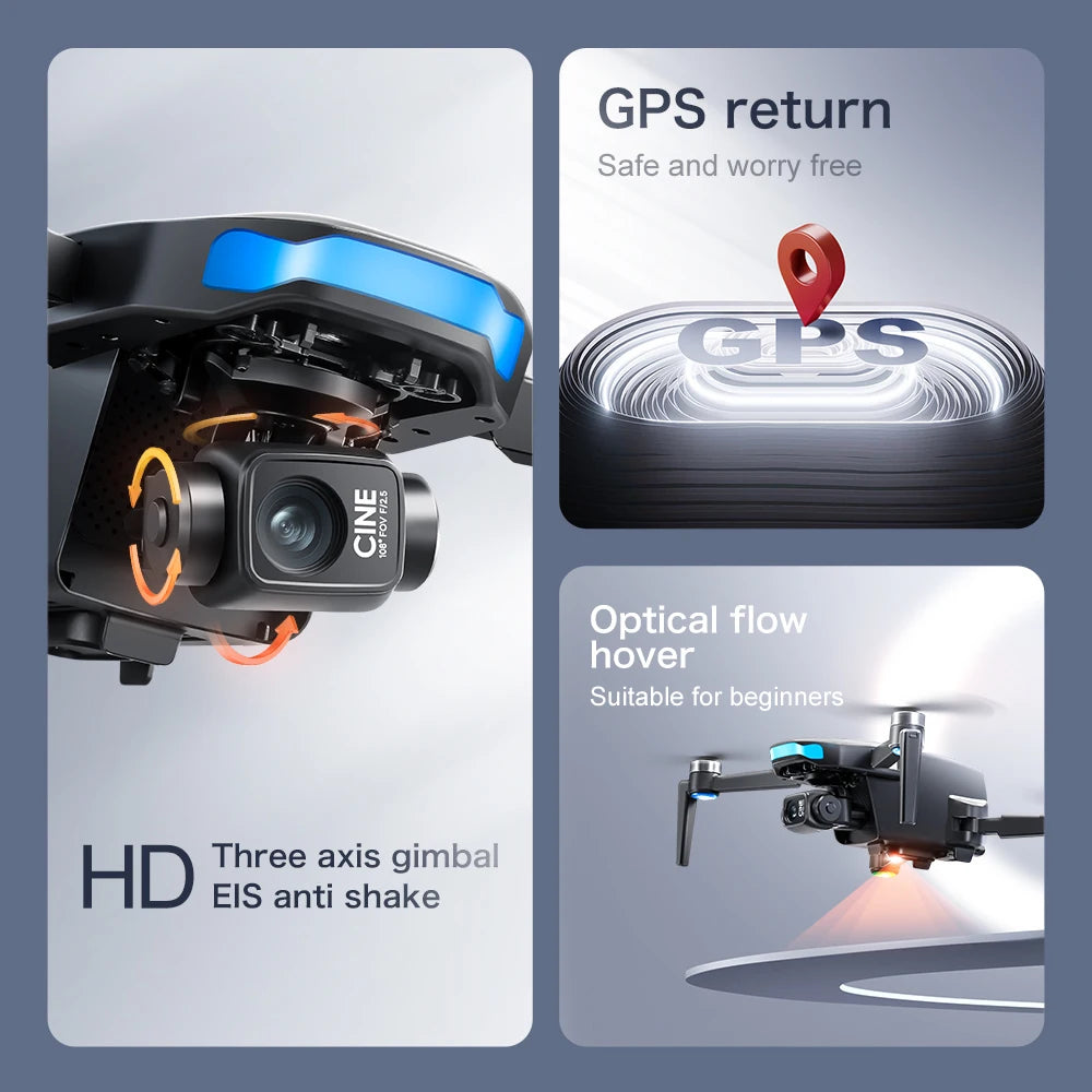 JCMO S-X1 3-Axis Gimbal Camera Drone 8K 50fps Professional Dual Camera
