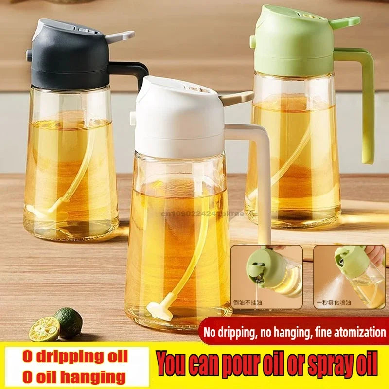 Olive Oil Spray Bottle for Oil Bottle Pouring for Cooking Oil Spices