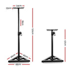 Alpha Speaker Stand 67-120cm Adjustable Height Surround Sound Studio
