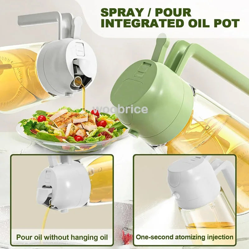 Olive Oil Spray Bottle for Oil Bottle Pouring for Cooking Oil Spices