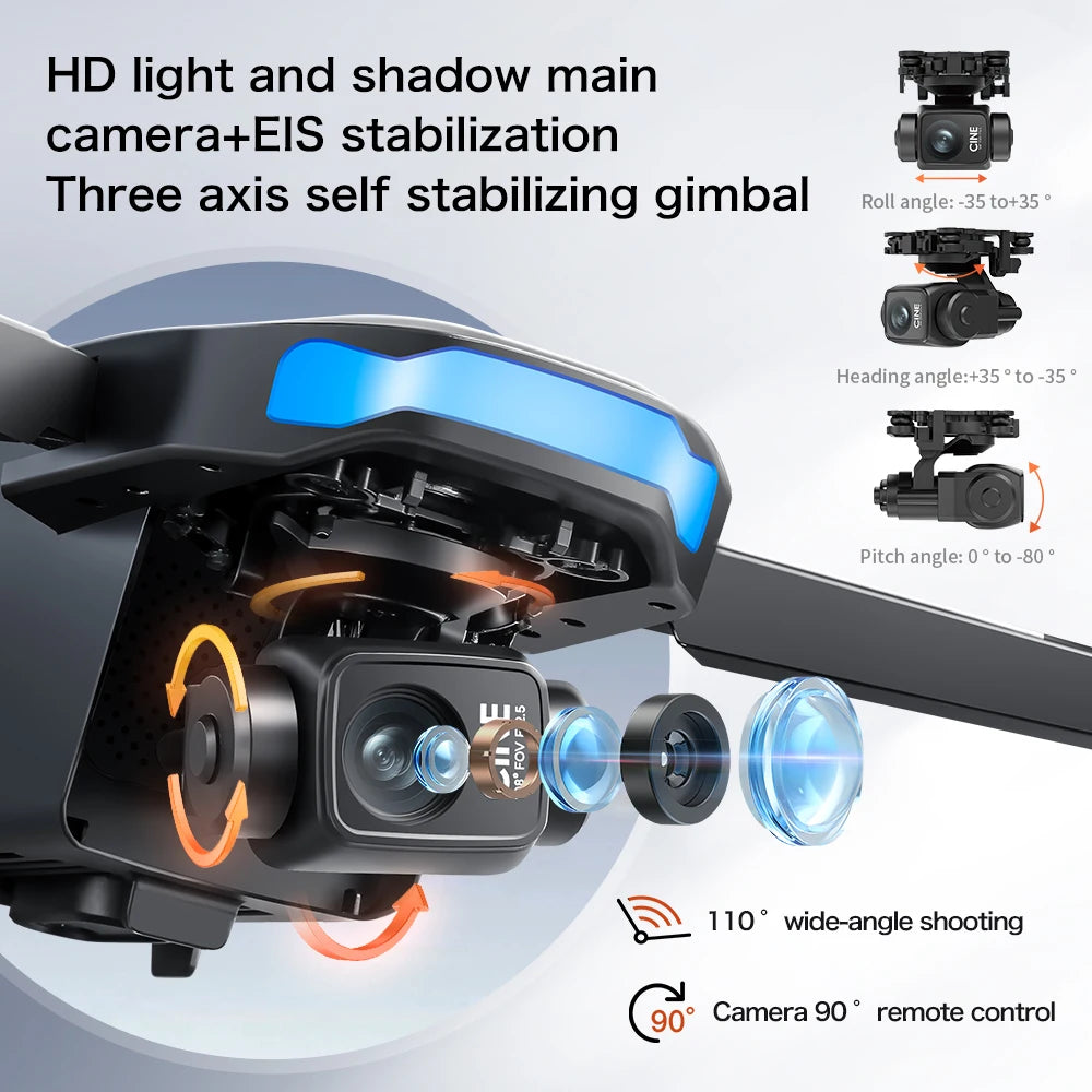 JCMO S-X1 3-Axis Gimbal Camera Drone 8K 50fps Professional Dual Camera