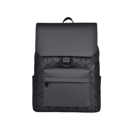 Fredecong Men's Waterproof Laptop Backpack - Diamond Pattern Large Capacity Bag