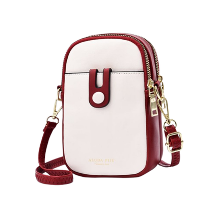Fredecong Women's PU Leather Cell Phone Crossbody Bag - Compact Shoulder Purse
