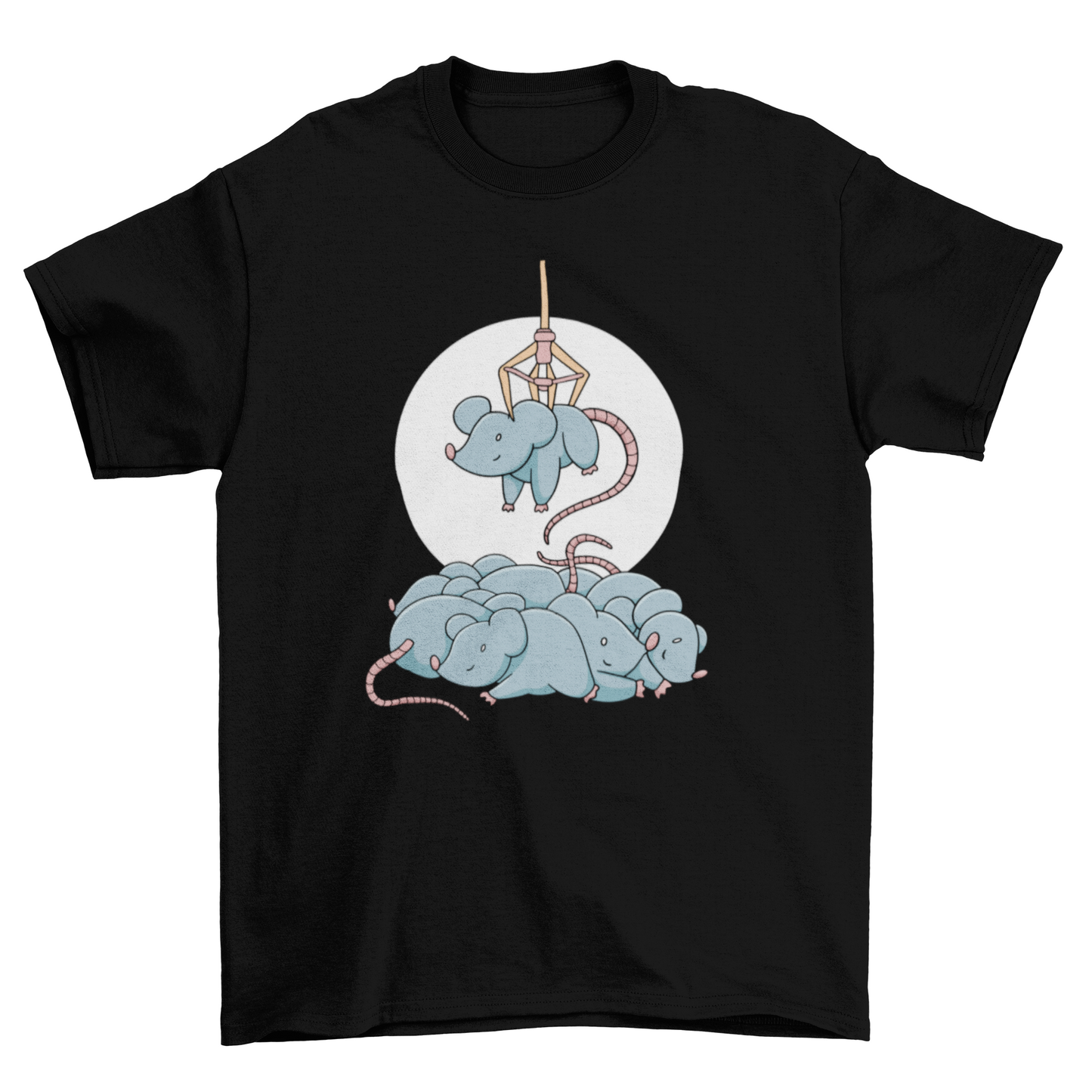 Mice in claw machine t-shirt design