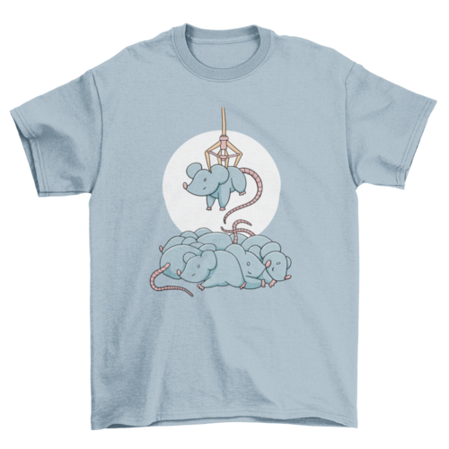 Mice in claw machine t-shirt design