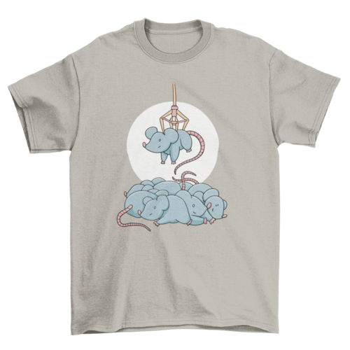Mice in claw machine t-shirt design