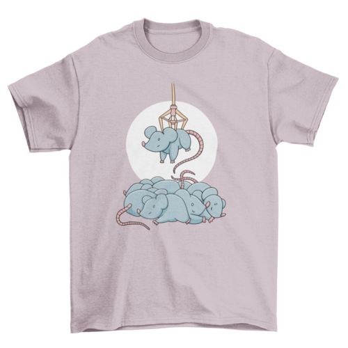 Mice in claw machine t-shirt design
