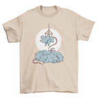 Mice in claw machine t-shirt design
