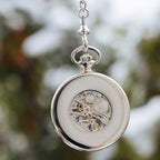 Waidzeit Franz Theodor Skeleton pocket watch black