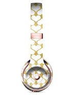 White and Gold Foil Hearts v13 Full-Body Skin Kit for the Beats by Dre
