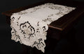 Xia Home Fashions Garden Trellis Cutwork Table Runner 15x34 White