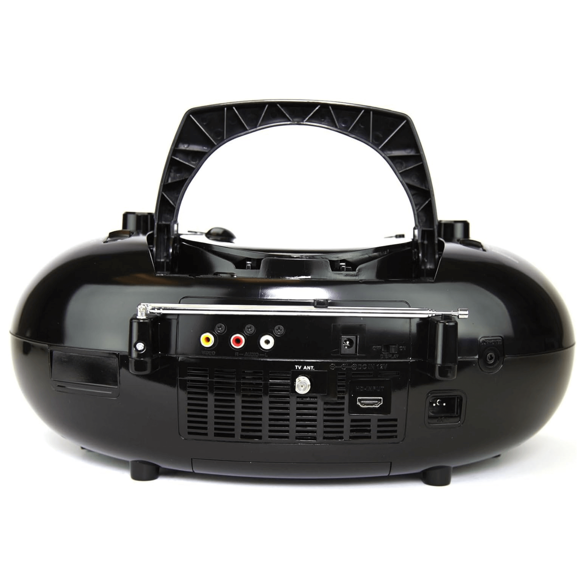Emerson 7" Bluetooth DVD Boombox w AMFM Radio, Stereo Speakers &