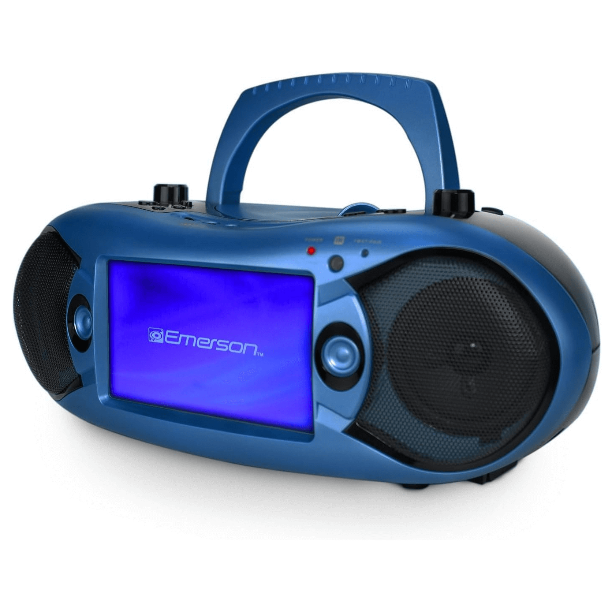 Emerson 7" Bluetooth DVD Boombox w AMFM Radio, Stereo Speakers &
