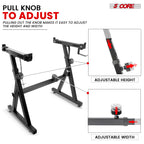 5Core Keyboard Stand Z Style Heavy Duty Sturdy Piano Riser Height