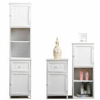 Levede 2 in 1 Bathroom Tallboy Furniture Toilet Storage Cabinet