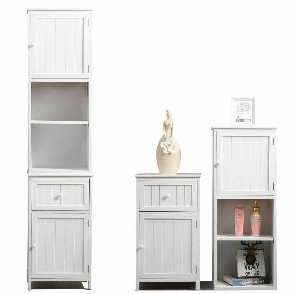 Levede 2 in 1 Bathroom Tallboy Furniture Toilet Storage Cabinet