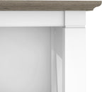 Bush Furniture Key West 66 Inch Bookcase Shiplap Gray White