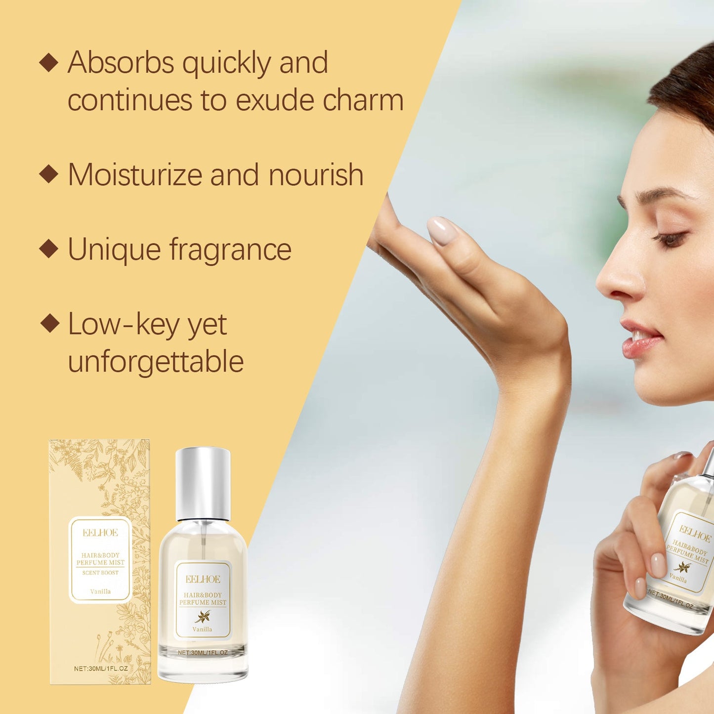 Vanilla Whisper | Body & Hair Perfume Spray – Edition 2025