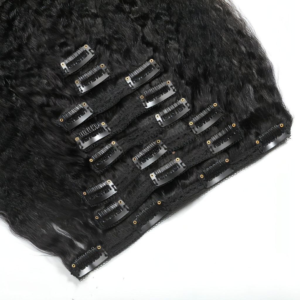LuxeWave™ Natural Kinks – Clip-In Hair Volume, Redefined
